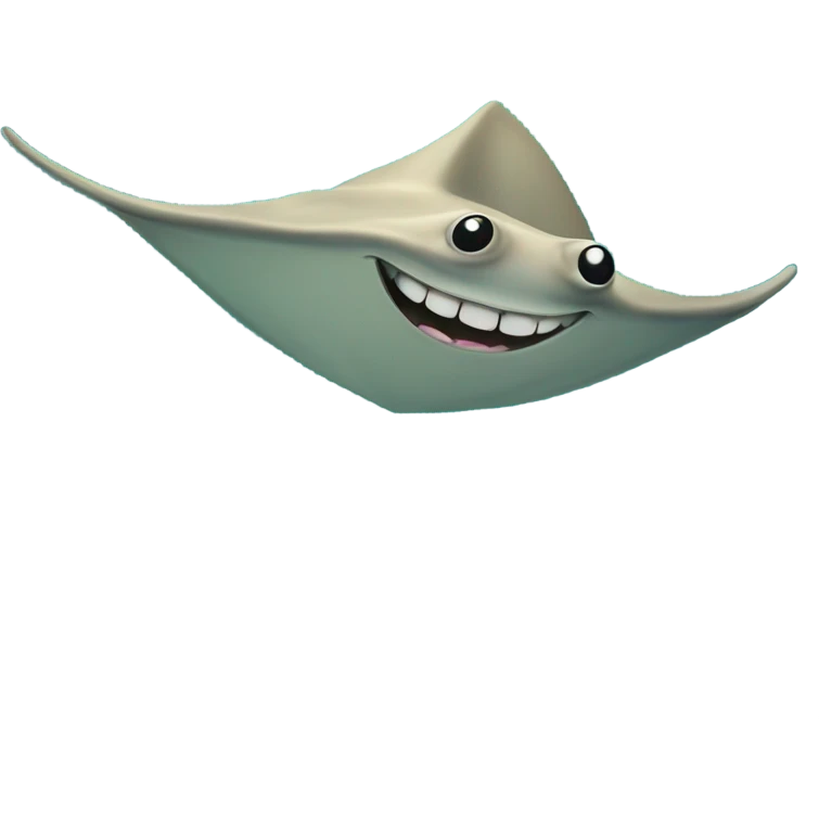 happy stingray emoji