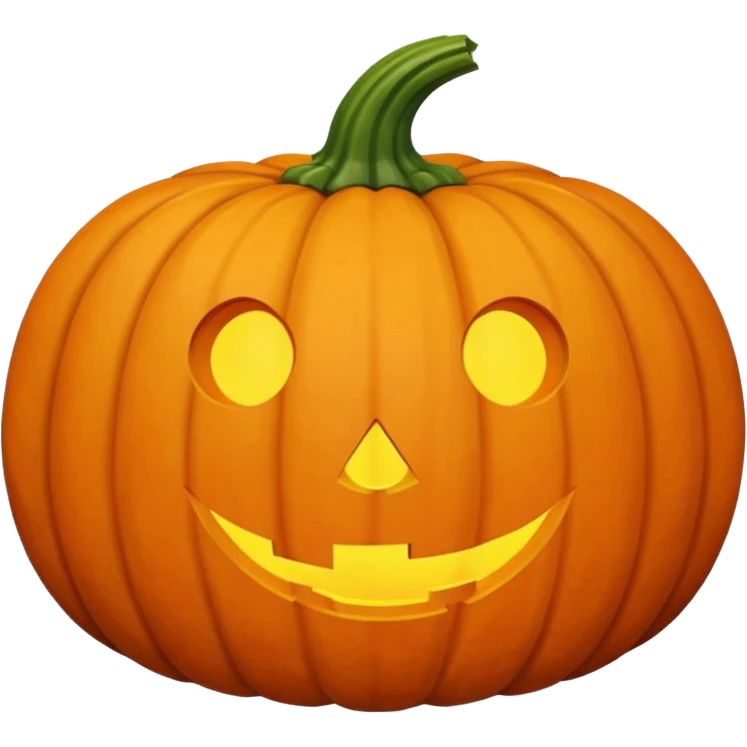 pumpkin no face emoji