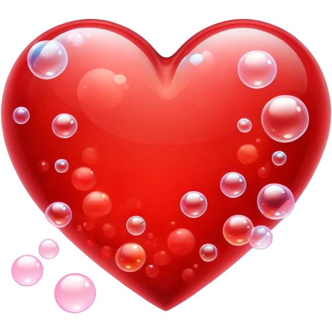 heart with bubbles  emoji