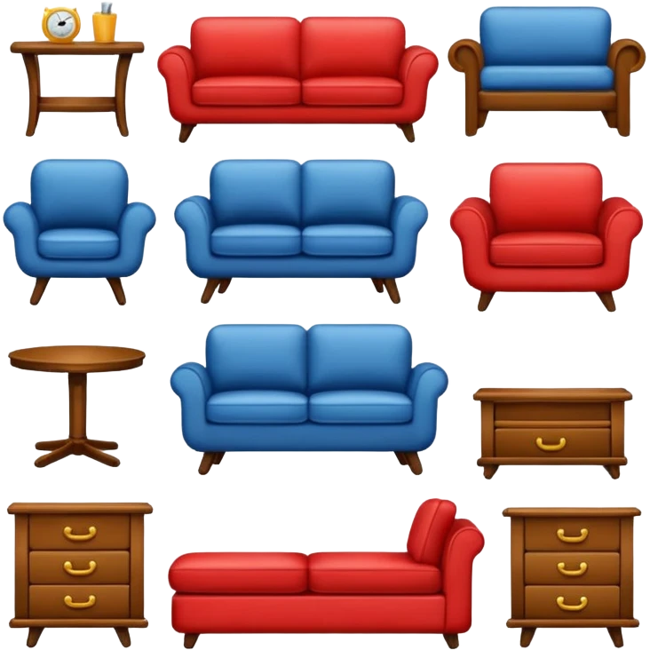 give real furniture emojes emoji