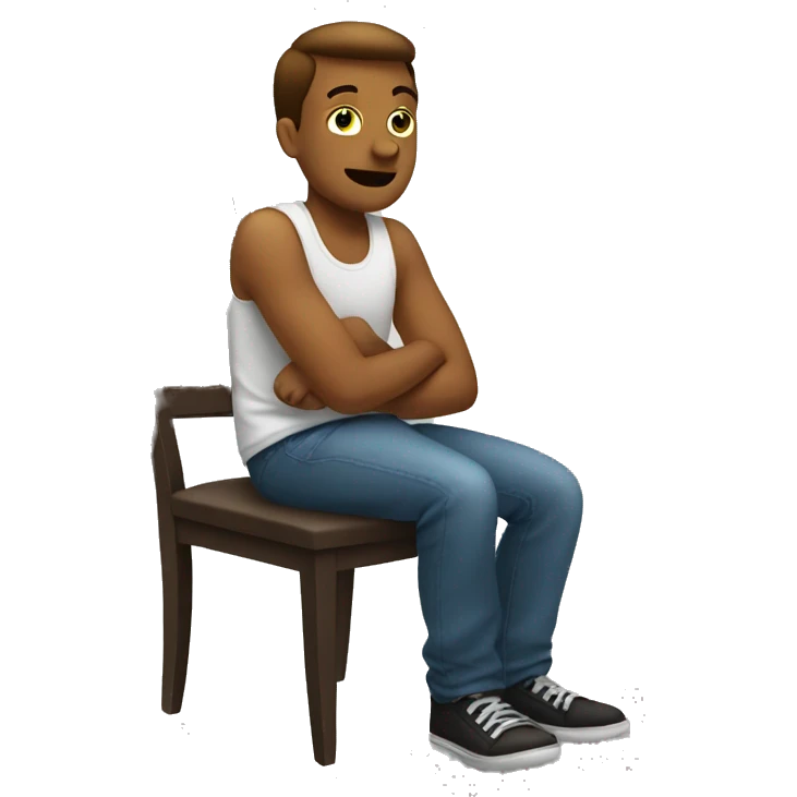 Sitting on no chair emoji