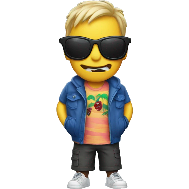 Venom with vacation clothes  emoji