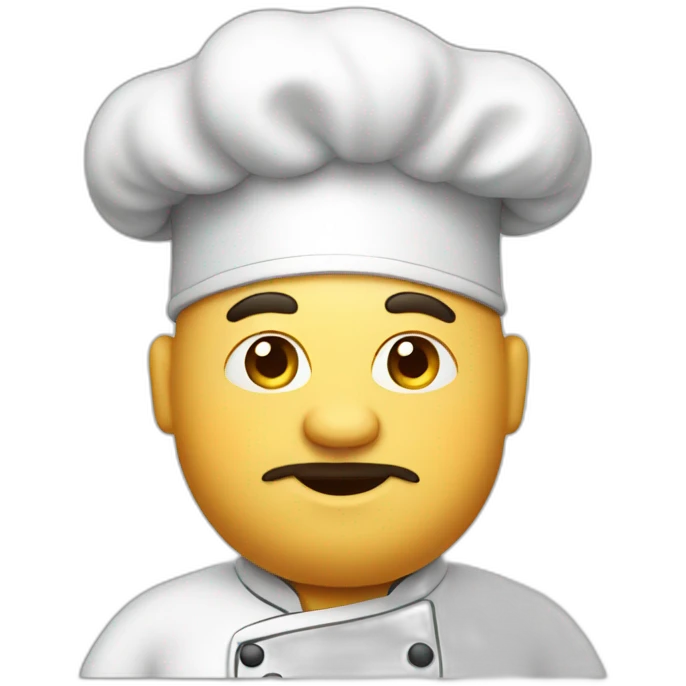 Fat chef emoji