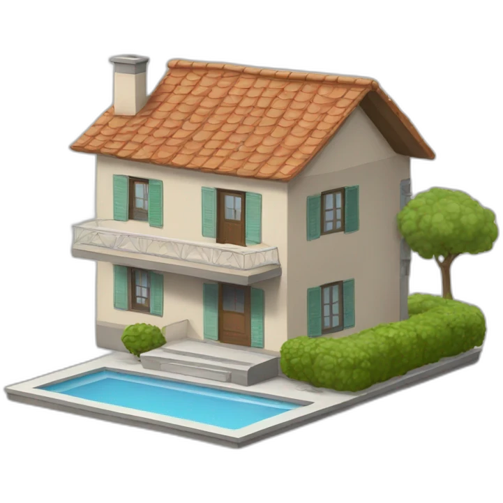 Maison moderne emoji