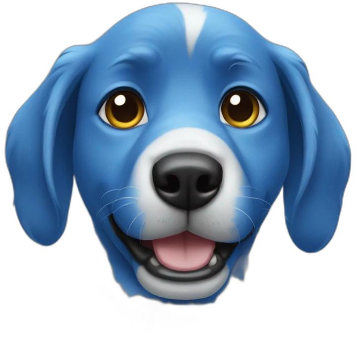 blue dog emoji