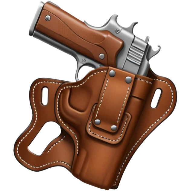 Gun Holster without gun emoji