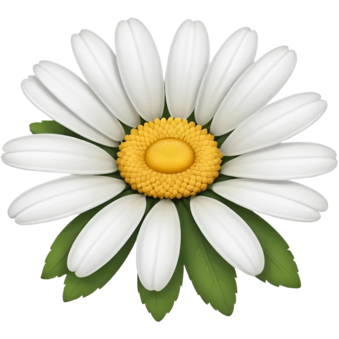 One white daisy flower emoji