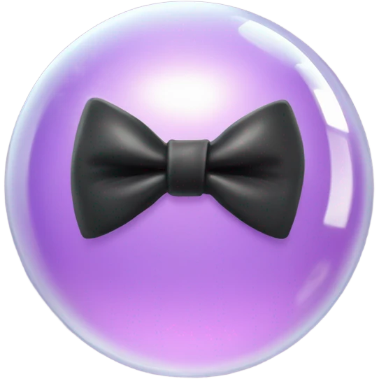 Bubble with a bow tie  emoji