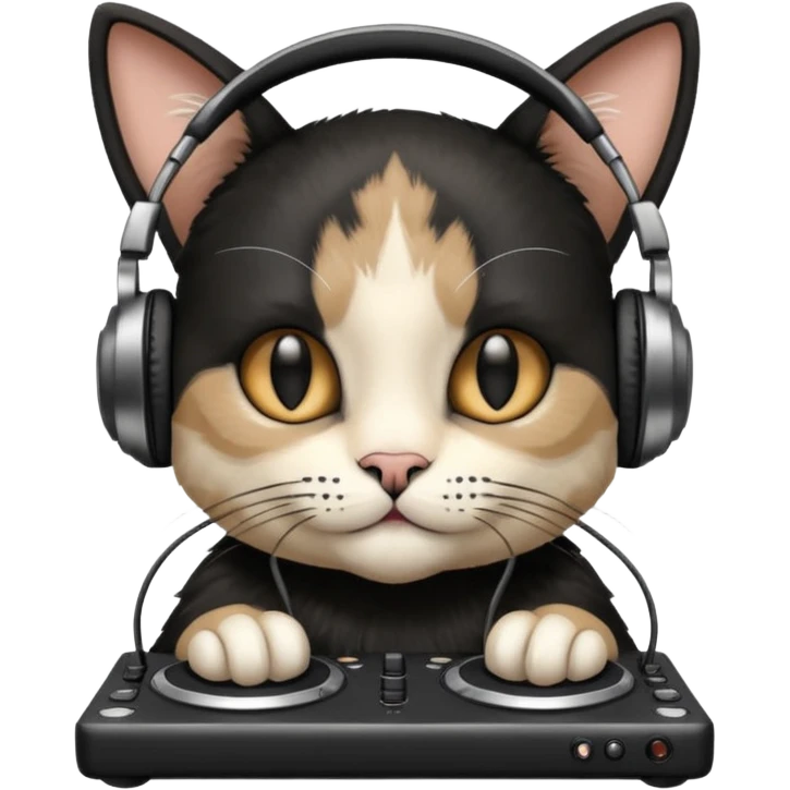 DJ cat emoji
