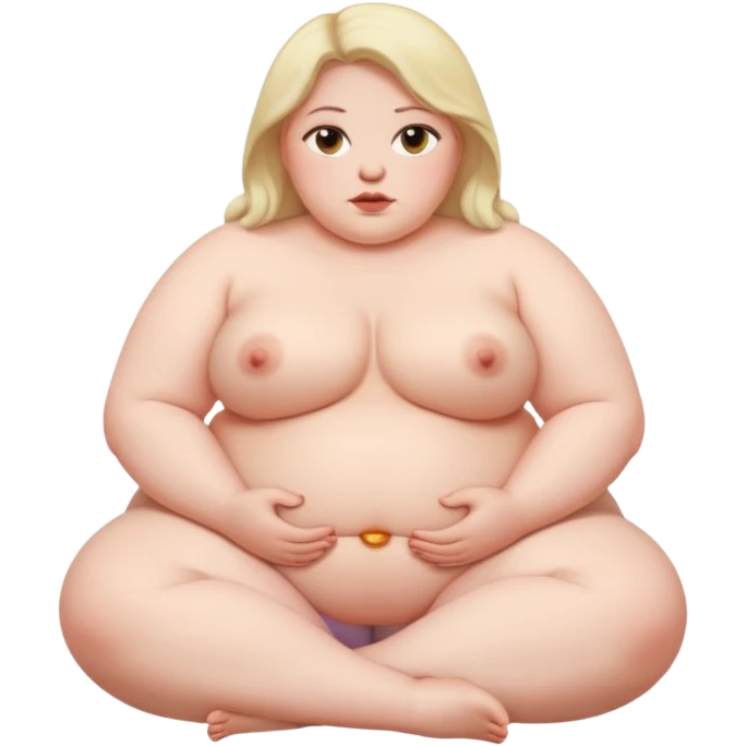 Fat women’s naked butt emoji