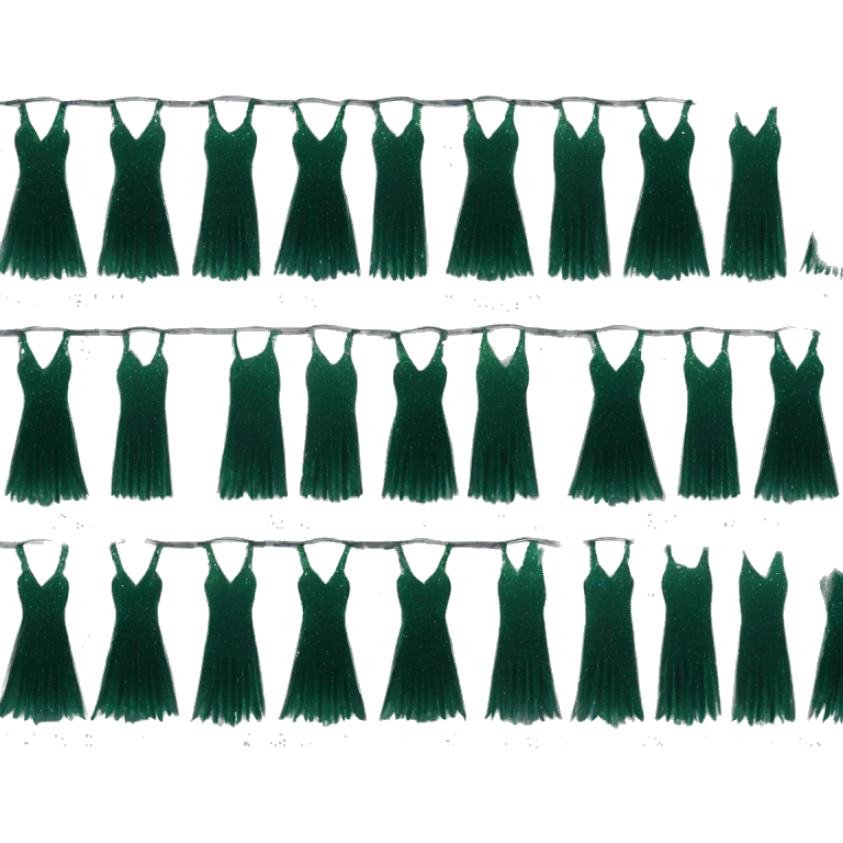 Dark green sparkly flapper style dress with thin straps emoji