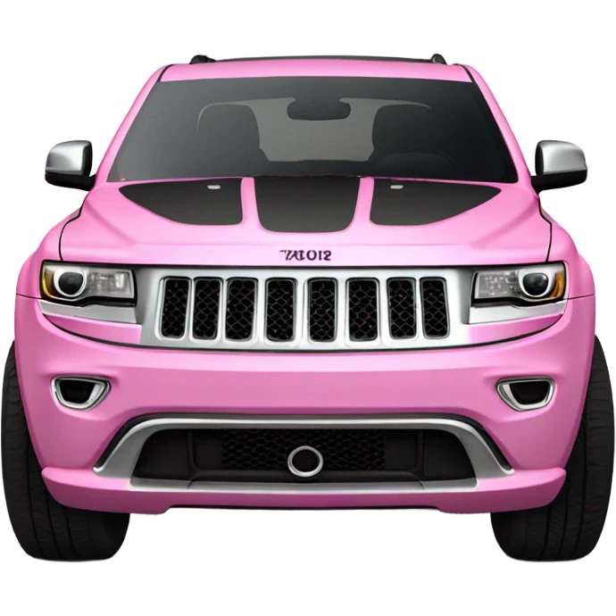 Pink jeep grand Cherokee with black trim emoji