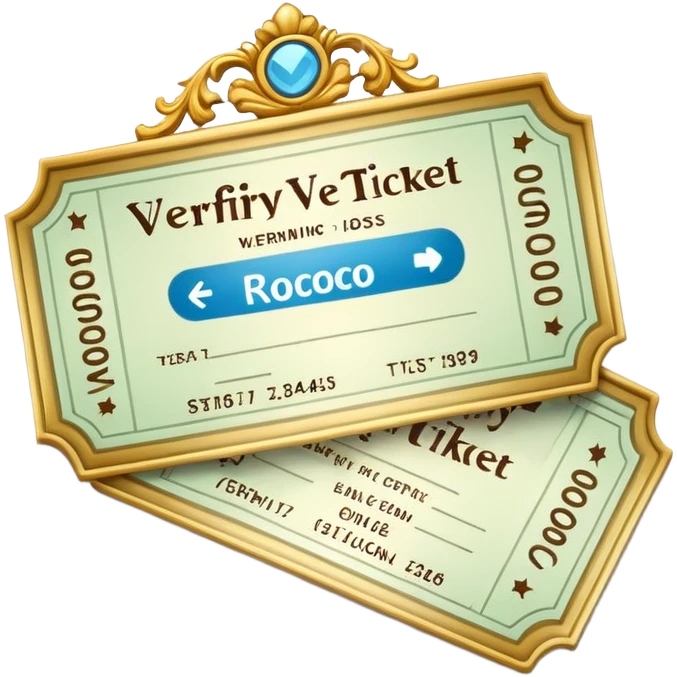 rococo verify ticket emoji