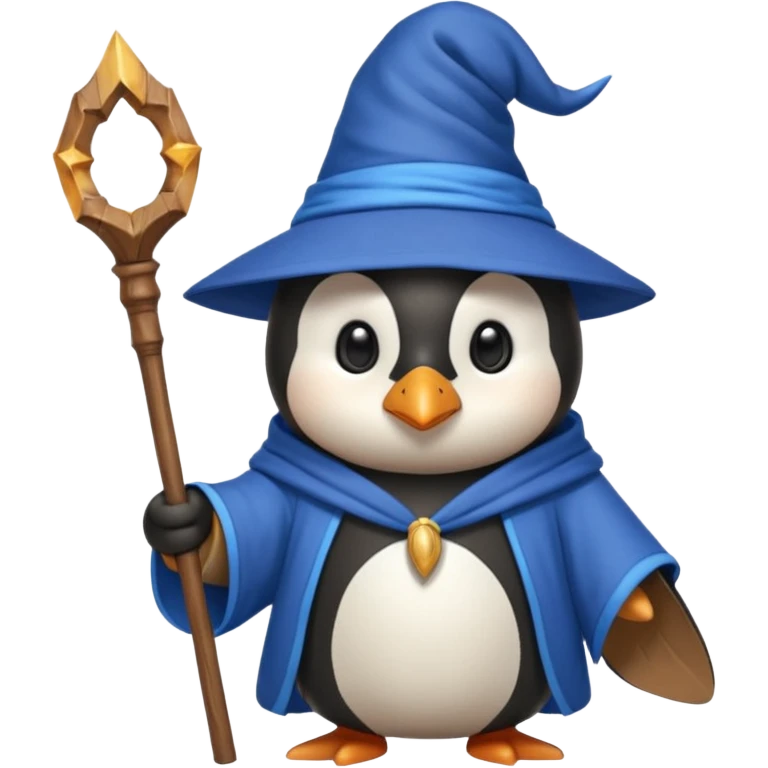 Penguin Wizard emoji