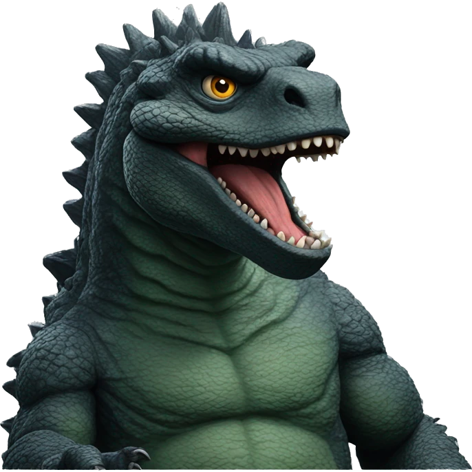 godzilla glaring emoji