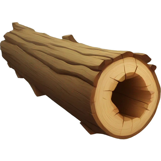 Floating log emoji