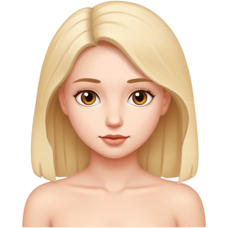 A naked girl emoji