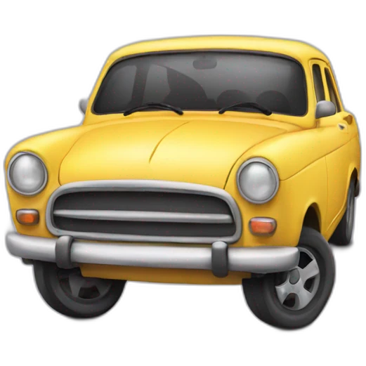 surprised car emoji