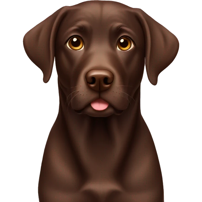 Chocolate Labrador emoji