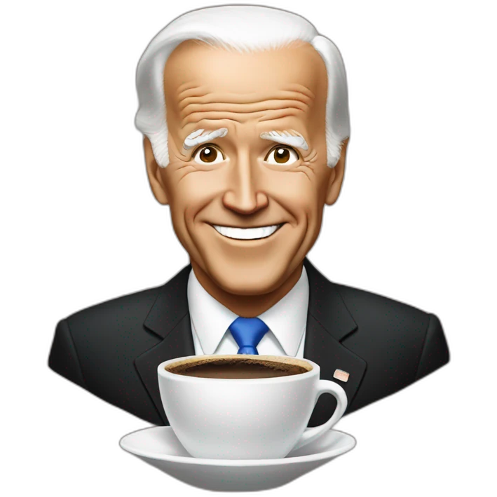 biden whti o coffe emoji