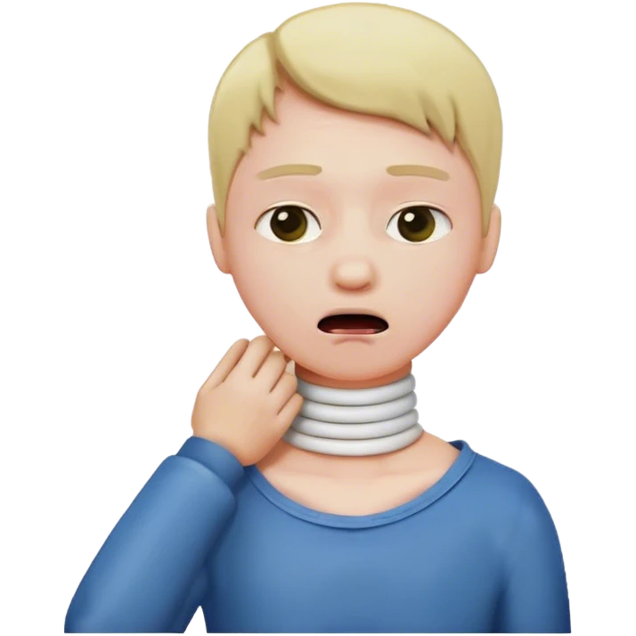 Choking my own neck emoji