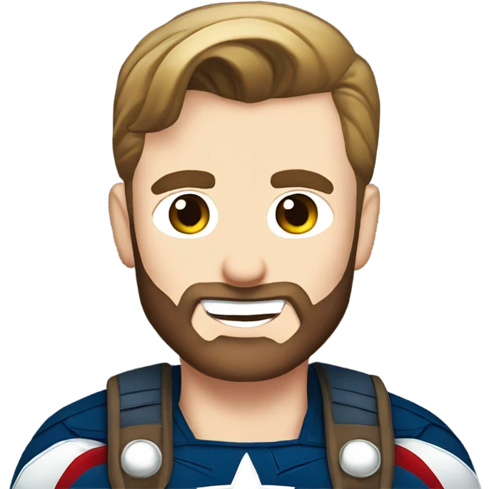Chris Evans as Captain America emoji