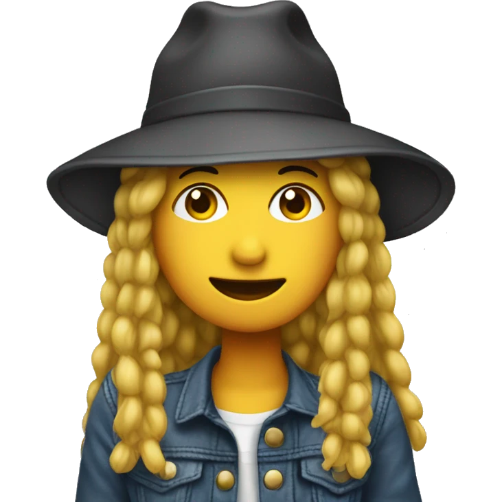 Lisa wearing a hat emoji