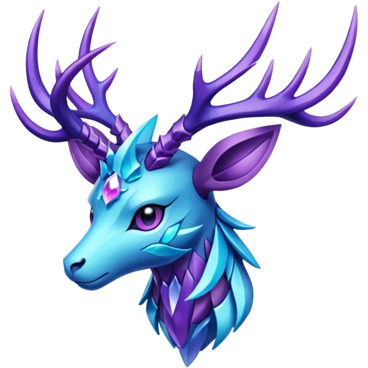 Pokemon legendary cian and purple crystal xerneas emoji