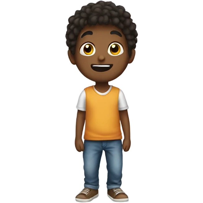 A boy teasing someone  emoji