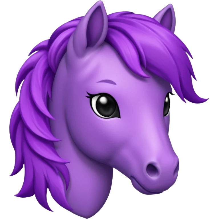 Purple pony head emoji