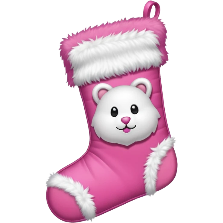 Pink Christmas emoji