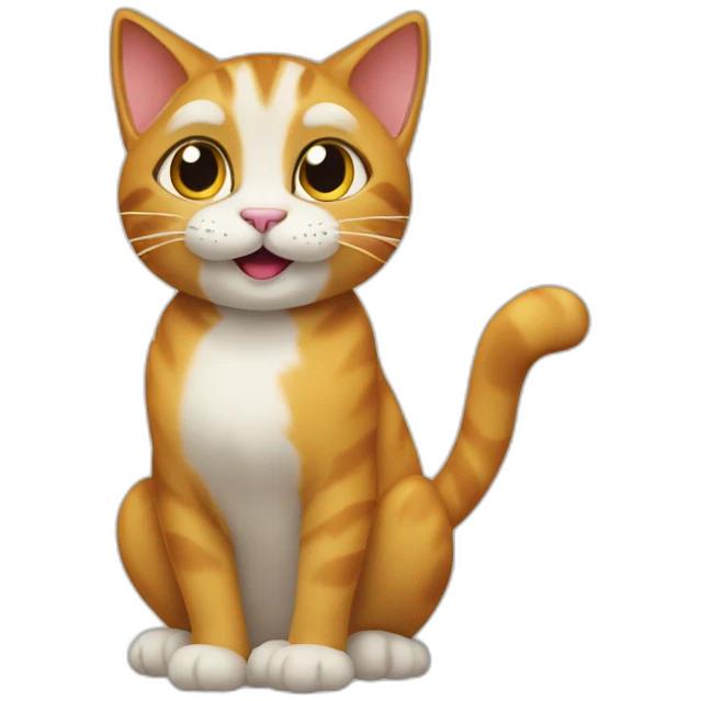 Cat thumps up emoji