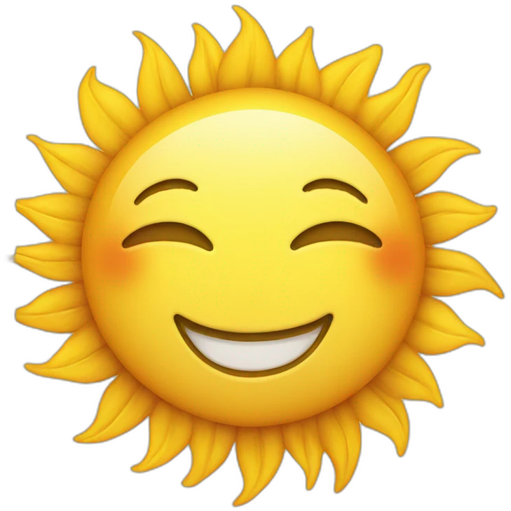 sun with smiley face and a notebook emoji