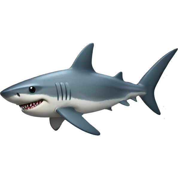 Shark with a butt emoji