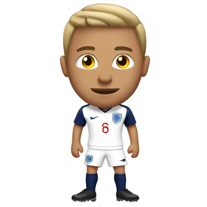 England football player on the wc emoji