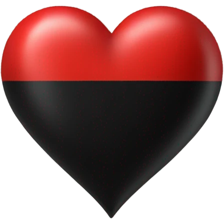 Black red heart  emoji