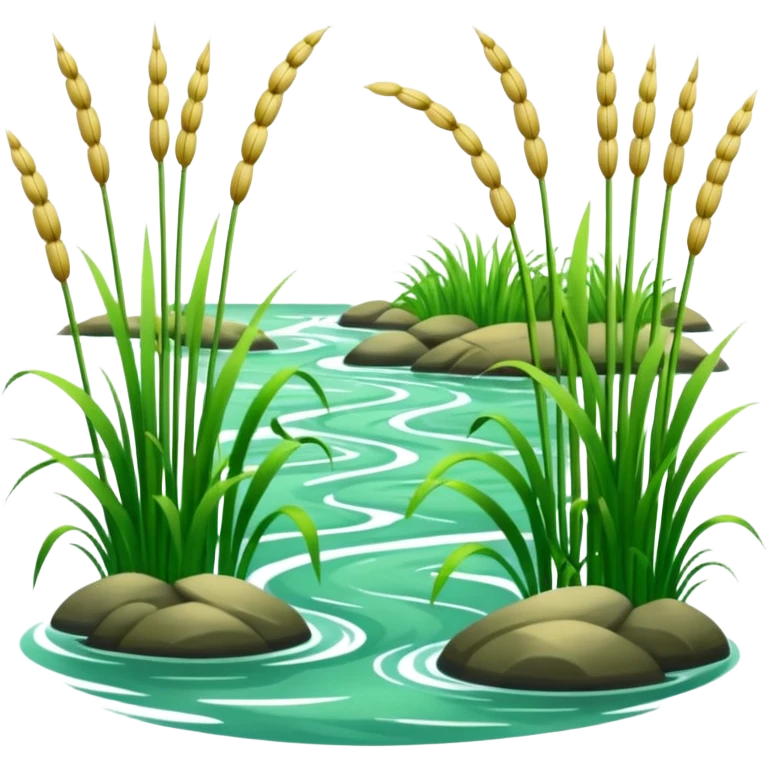 Reeds and river emoji