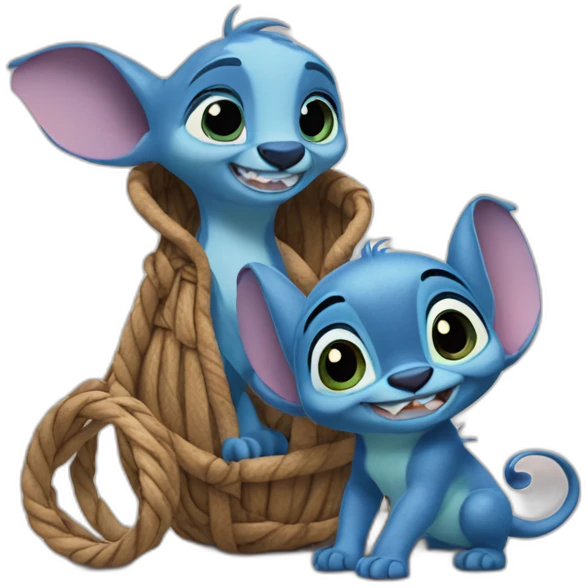 Raiponce et stich emoji