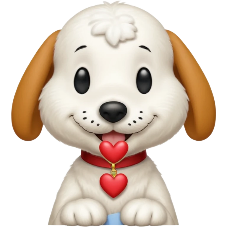 Snoopy giving kisses emoji