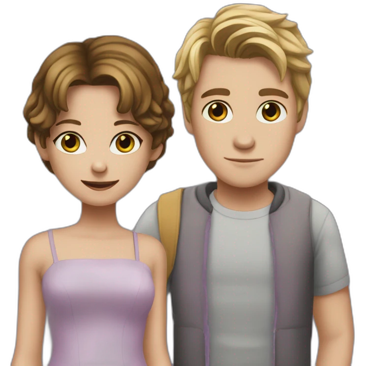 Tate langdon and violet harmon emoji