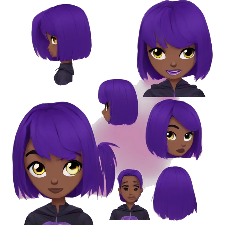 Teen Titans go raven cute emoji