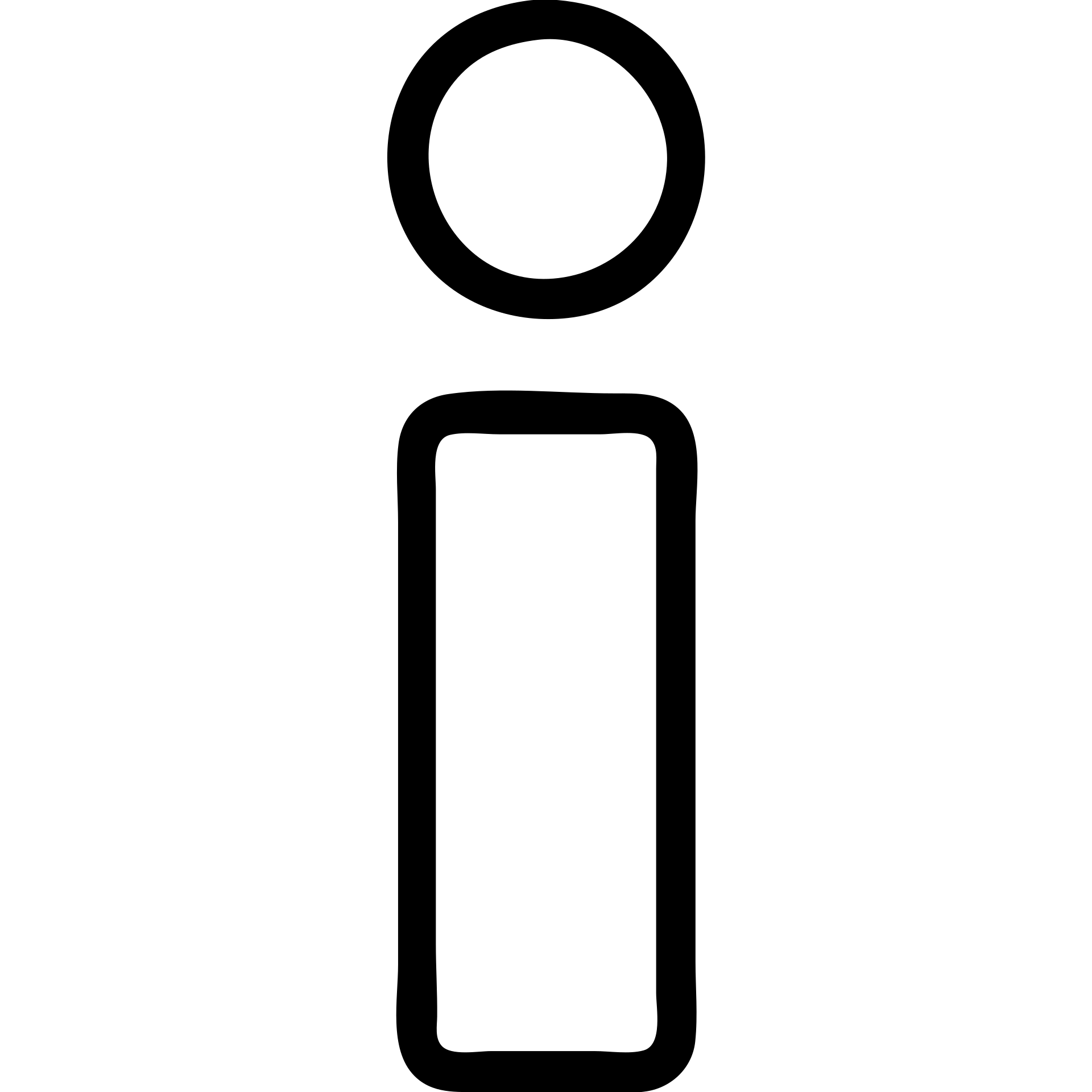 outlined icon lowercase i for information emoji