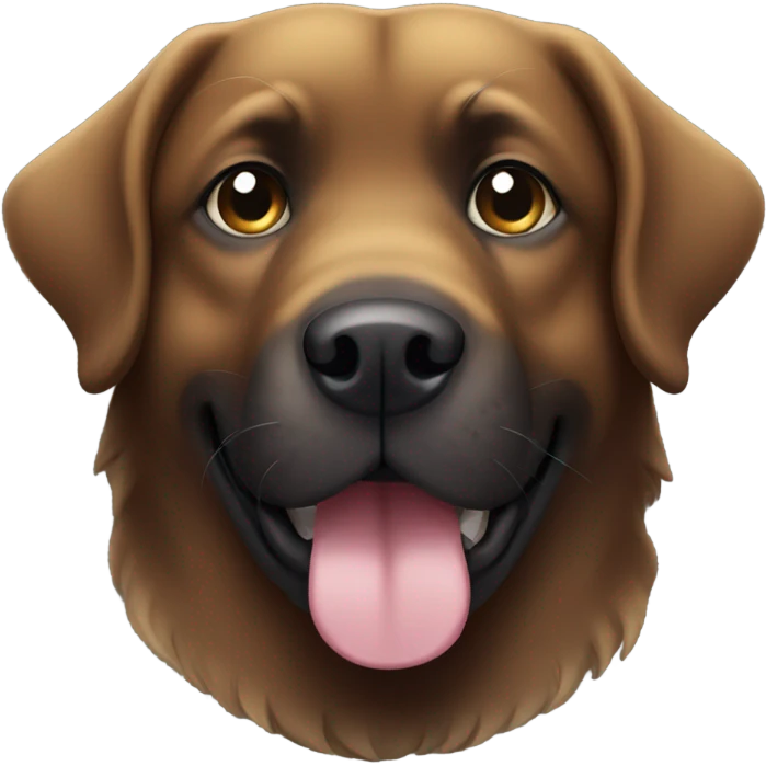 retriver black dog chubby emoji