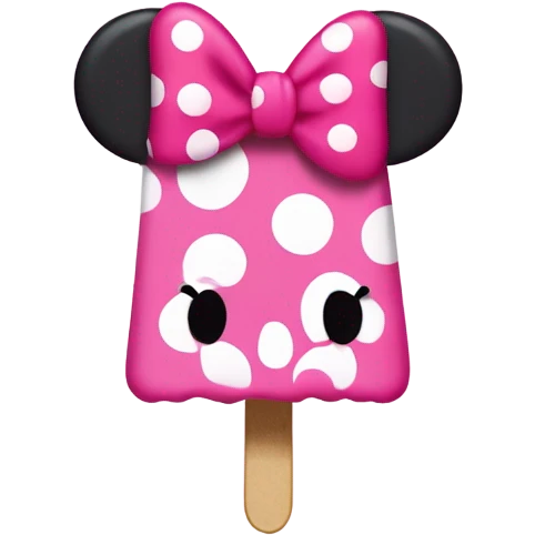 Minnie Mouse popsicle emoji