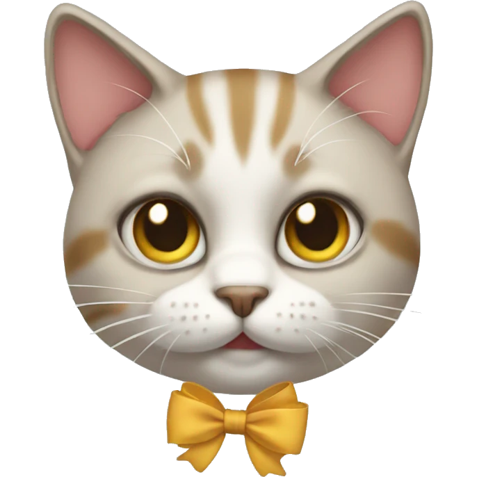 Cat with a bow emoji