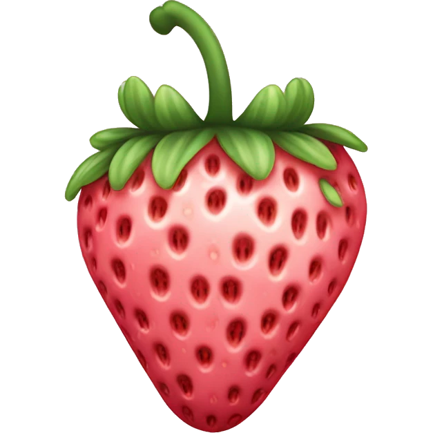A soft pink strawberry  emoji