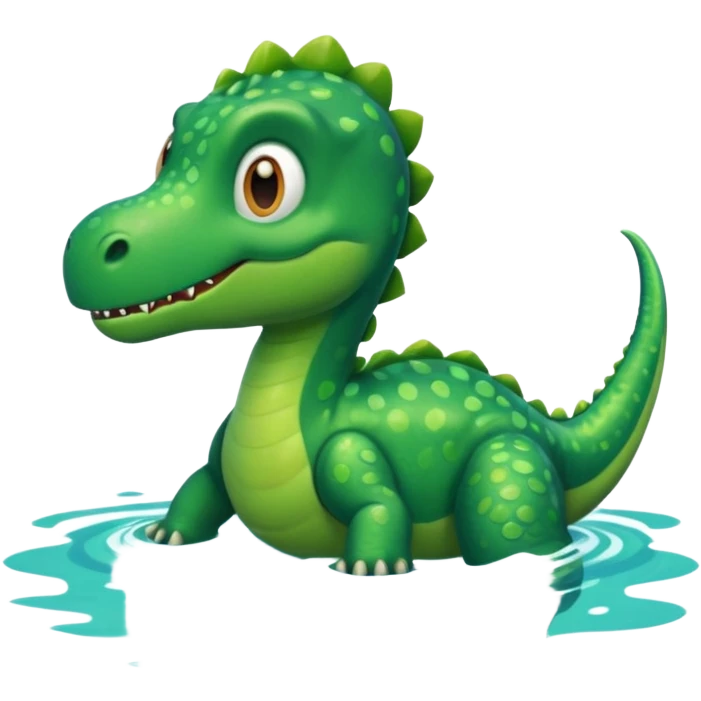 Dinosaur swimming in pool emoji