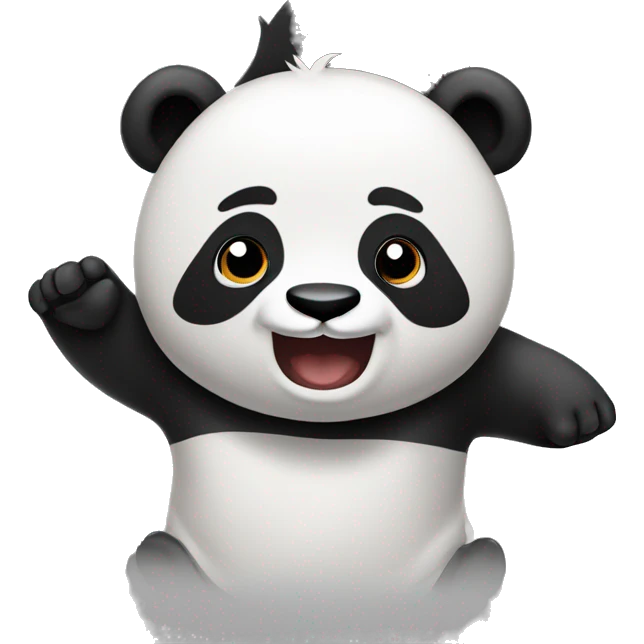 panda che saluta emoji