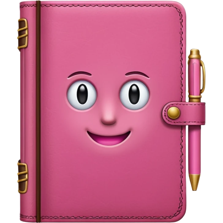 pink diary emoji