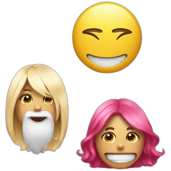 a tiktoker next to two emojis emoji
